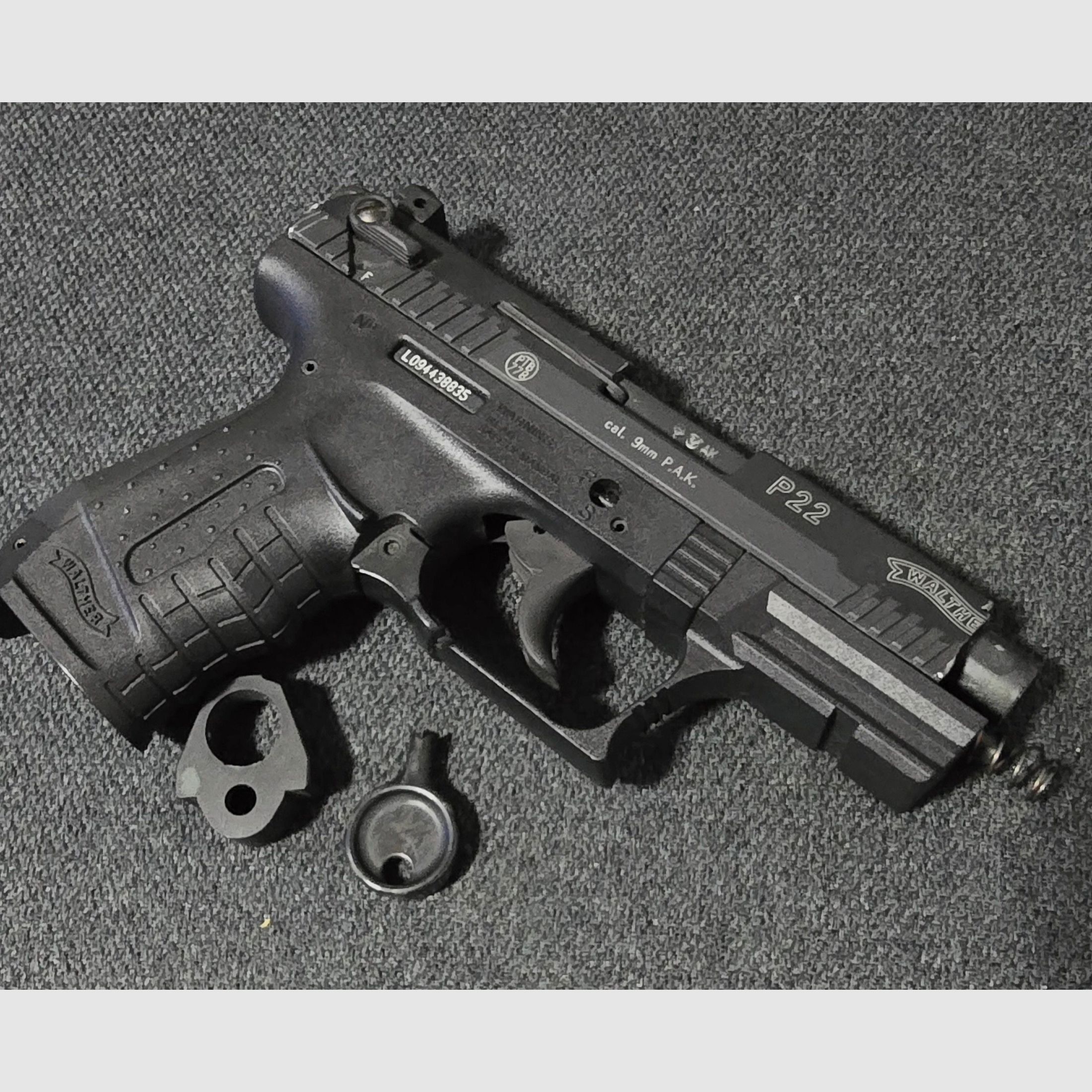 Walther P22 Schreckschuss 9mm PAK Defectuoso