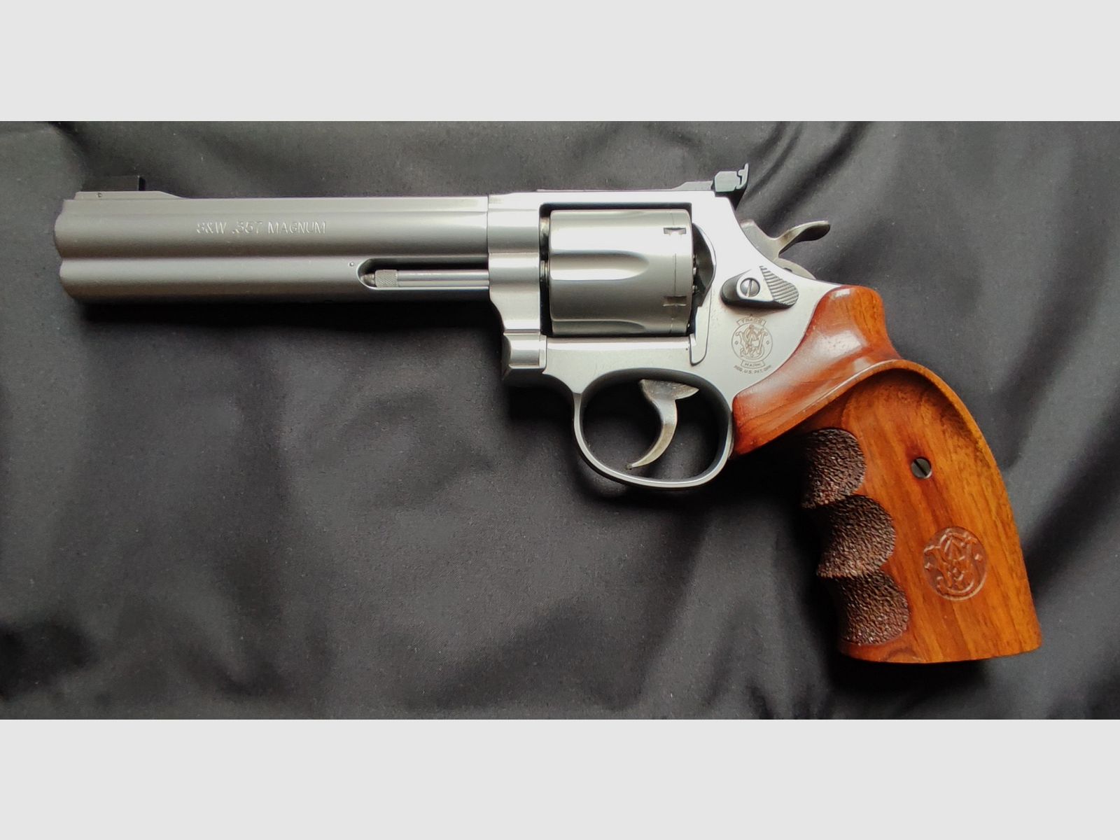 Smith & Wesson (S&W) 686 Target Champion .357 Mag. Revólver de acero inoxidable