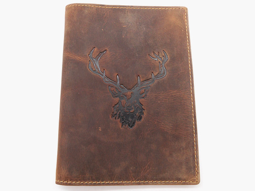 Greenburry 328B-RS-25 Vintage Ausweismappe Royal Stag 6 Sichtfenster braun Hirsch