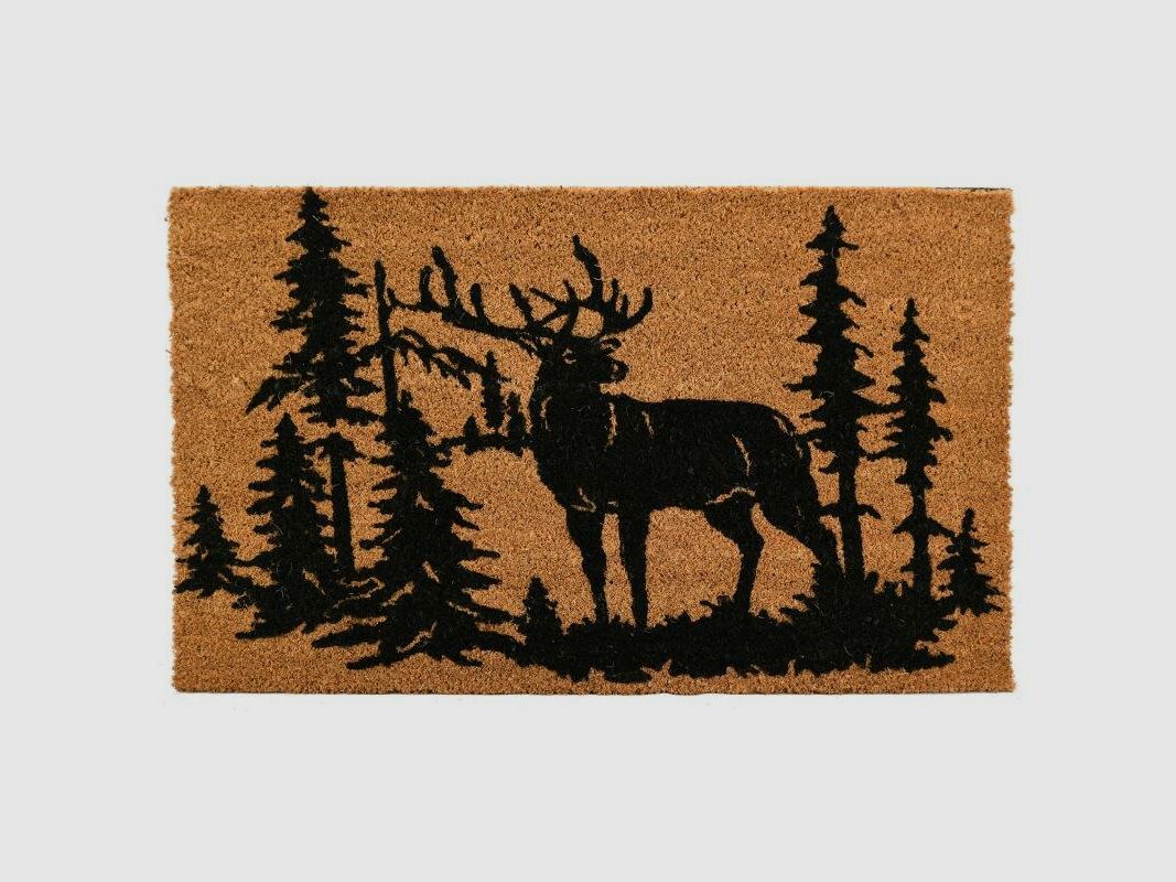 Lovergreen Outdoor Motiv Kokosnuss-Fumatte Hirsch im Wald