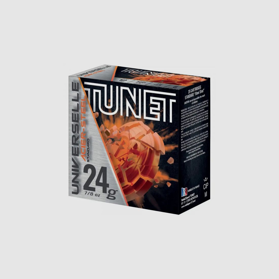 UNIWERSALNY TUNET 12/70 2,4G - STALOWE ŚRUTY - 25 SZTUK