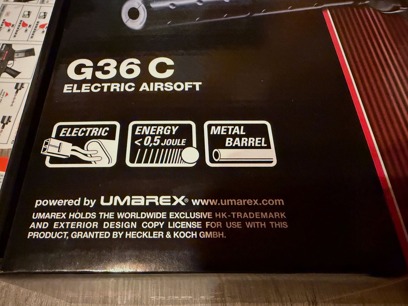 H&K G36C Softair 0,5J AEG + Zubehör