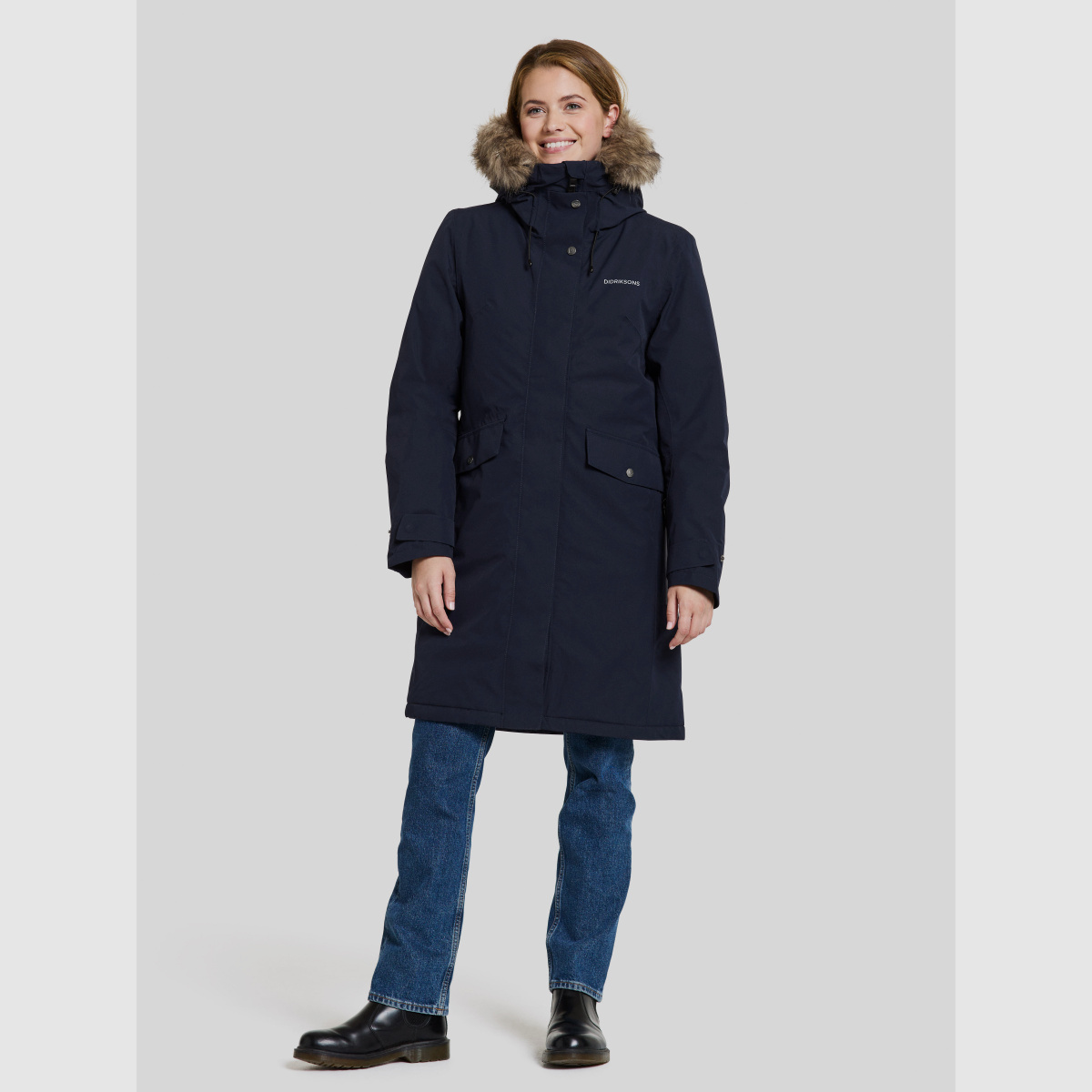 DIDRIKSONS Erika Damen Parka 3 Dark Night Blue