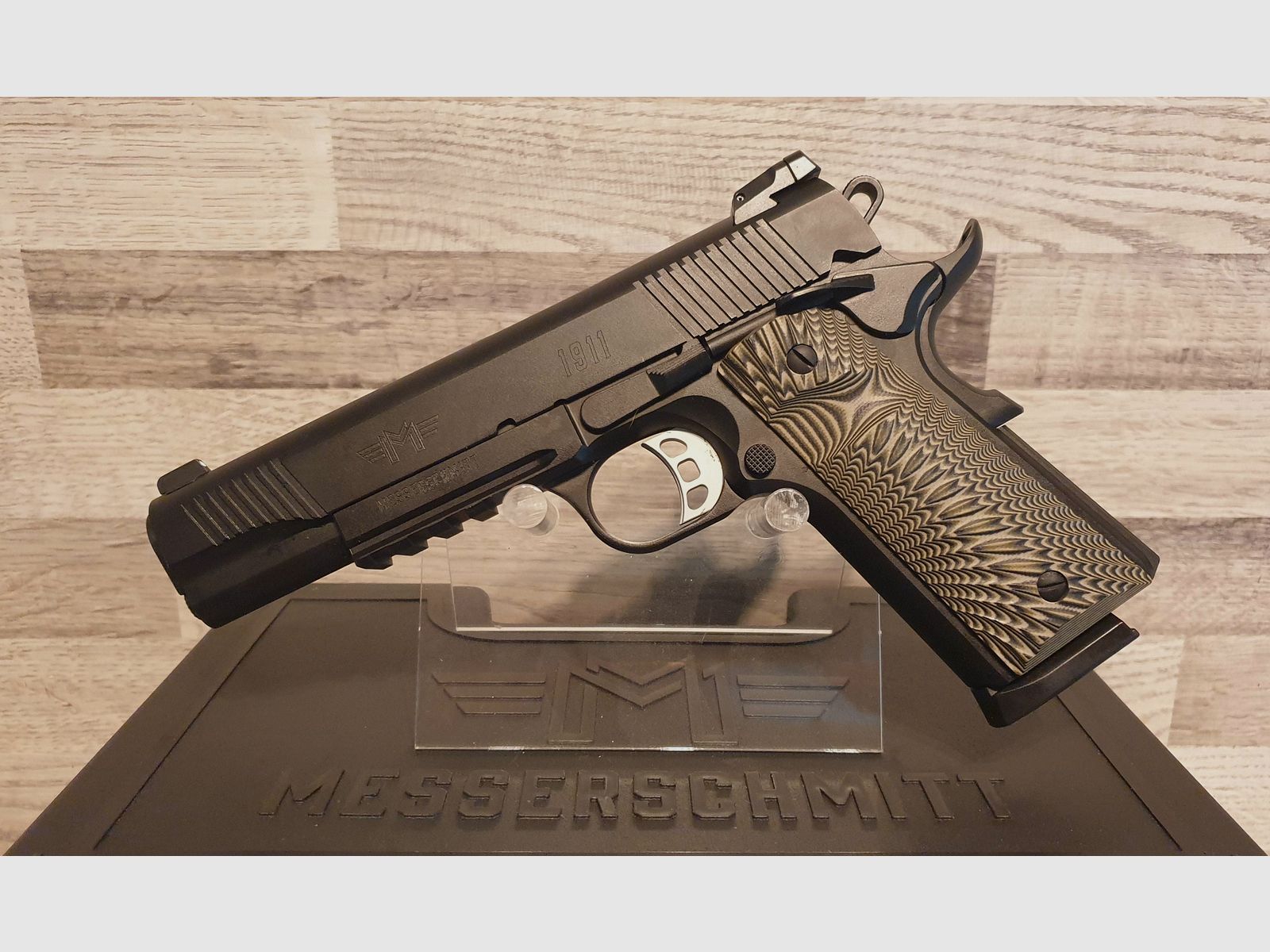 Pistole Messerschmitt ME 1911 Black Kal. .45ACP + Koffer und 2 Magazine - Neuware vom Fachhandel