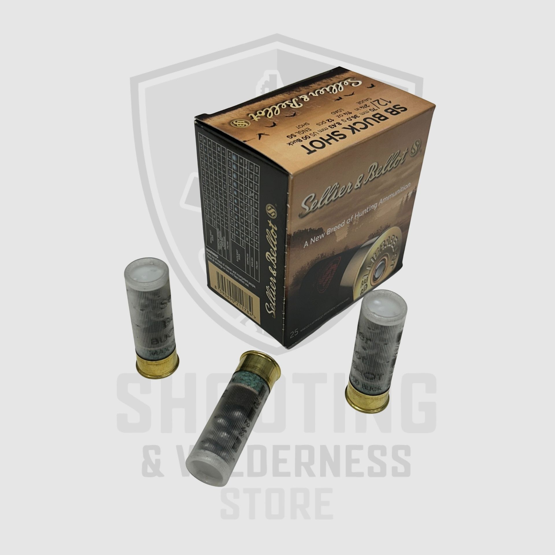Sellier & Bellot Buck Shot 8.43mm 12/70 36g, Bild 1 von 2