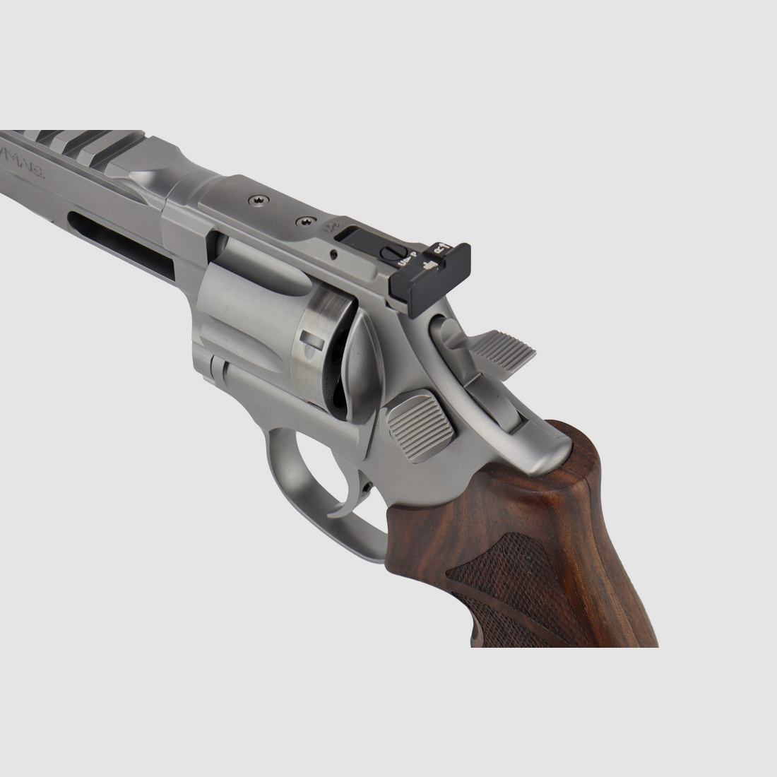Spohr 286 Competition Stainless 6" Revolver avec barillet interchangeable fabriqué en Allemagne 6 pouces revolver de sport