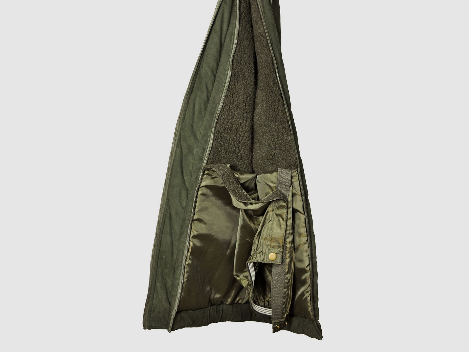 Alaska fleece hunting pants - with Miporex, green