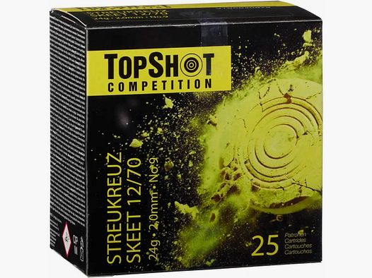 TopShot Competition Comp. 12/70 Skeet Shotgun Shells 2.0 mm / 24 g / 25 pcs