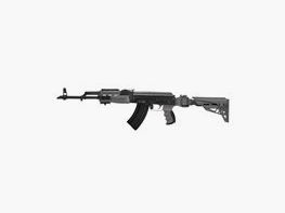 AK-47 / AK-74 Schaft / Schubschaft / AK Klappschaft mit Scorpion Dämpfungs-System Beton Grau ATI Ta