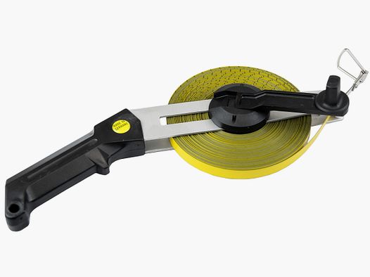 Stewe-Nox Stahlbandma mit gelbem Polyamidmantel auf Alu-Schrgrahmen