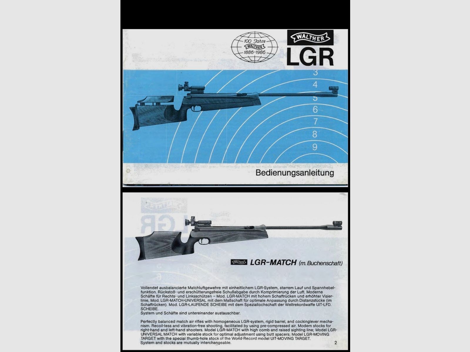 Walther LGR, Matchluftgewehr, Seitenspanner