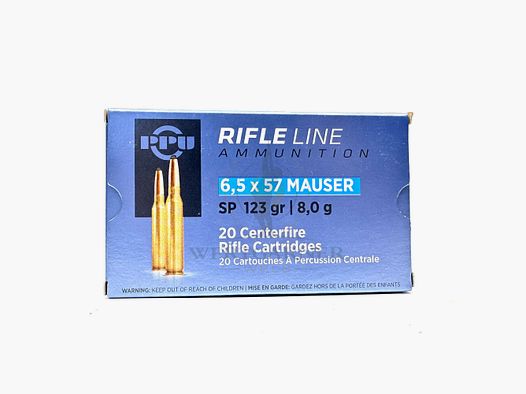 PPU 6,5x57 SP 123gr 20 Stk./Pkg.