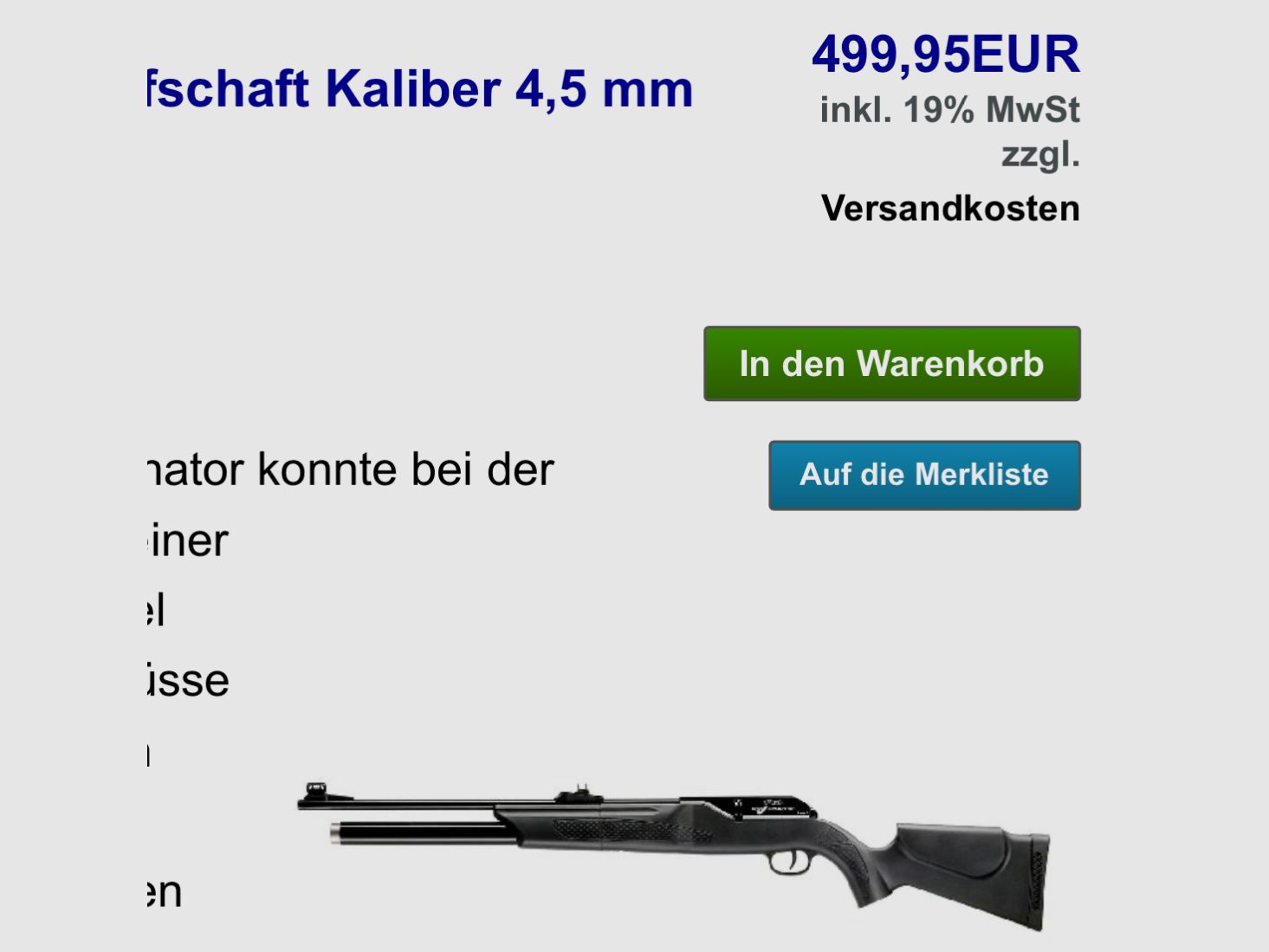 NEW Walther Dominator 1250 cal.177(4.5mm)