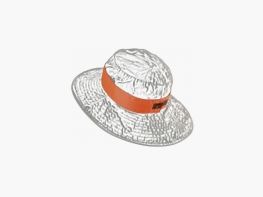 Reserveschlaufe orange für Hüte R1467