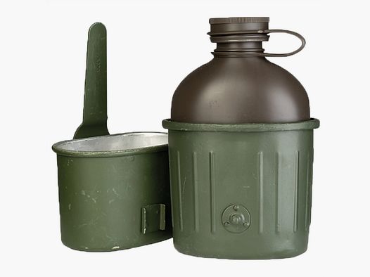 Bundeswehr Original Bundeswehr Original Bundeswehr Field Bottle Plastic 3-piece used