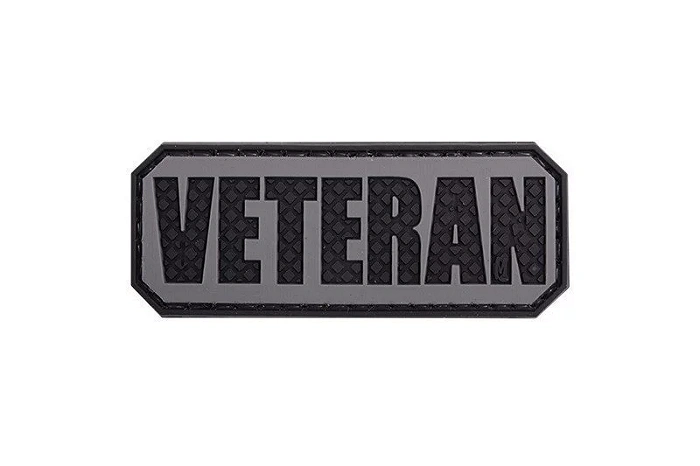 Naszywka 3D - Veteran - czarna, zdjęcie 1 z 2