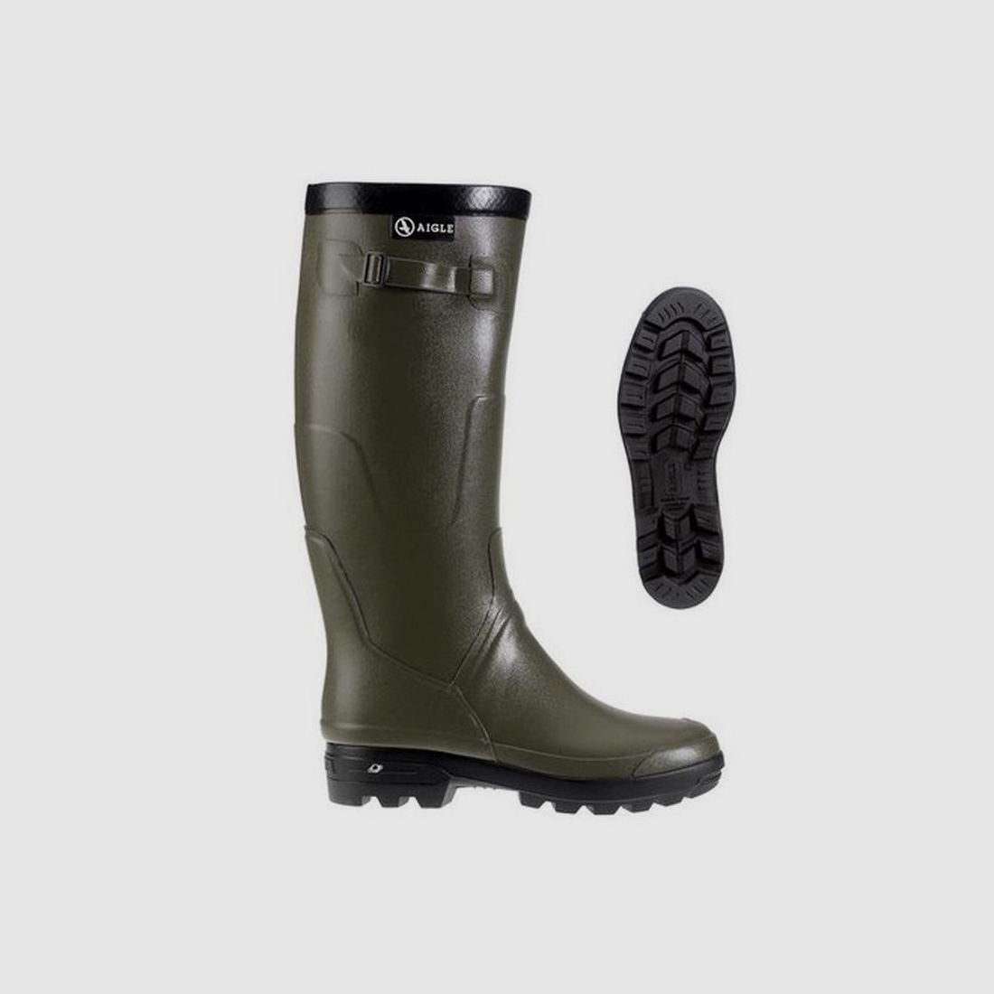 Aigle Benyl Kaki Jachtlaarzen - Kuit XL - Optimaal Comfort en Bescherming - Geschikt voor Nat Terrein, afbeelding 5 van 5