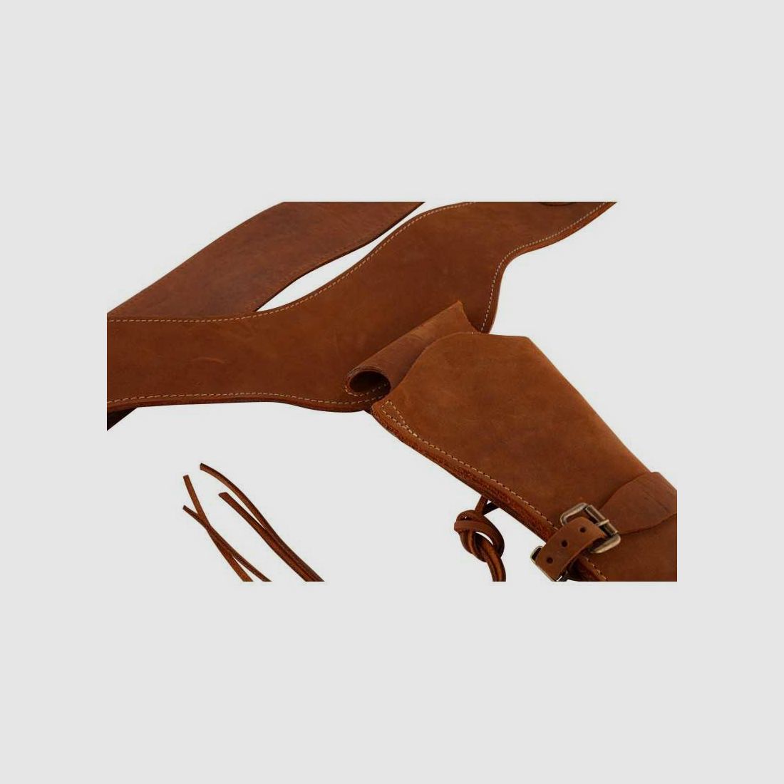 Cowboy-Gürtel aus Leder mit einem Holster - Cowboy-Gürtel 1 Holster - 110cm*** Nettopreis ***, Bild 5 von 5