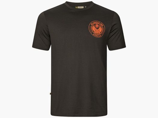 Härkila Men's Hunting T-Shirt Game, Shadow Brown Wildboar