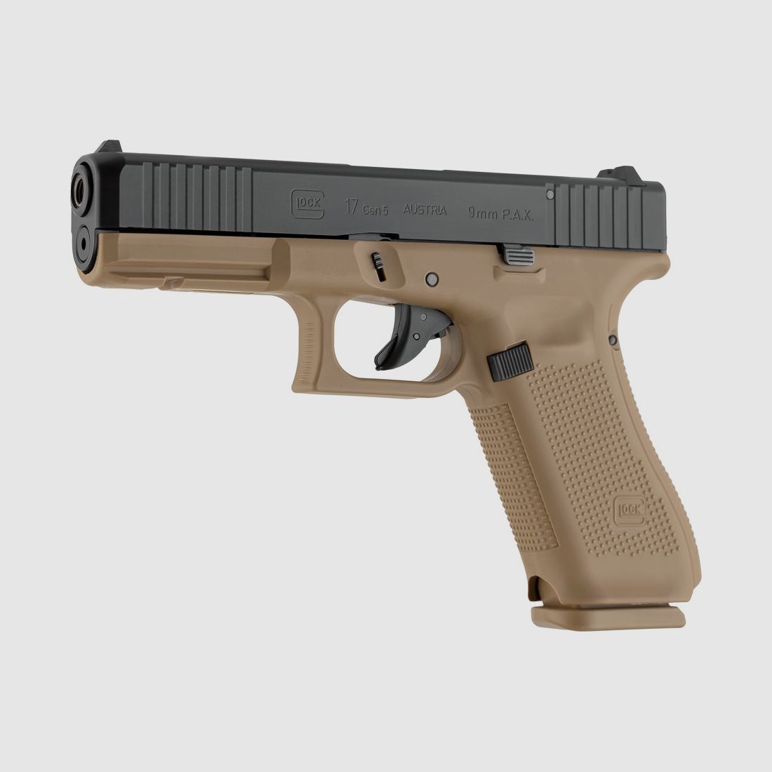 Glock 17 Gen5 caliber 9mm P.A.K. blank-firing pistol Coyote-Black