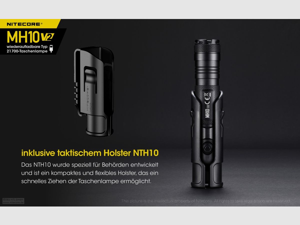 Nitecore MH10V2 Taschenlampe MH10 V2 1200 Lumen