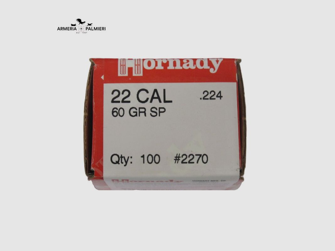 HORNADY Geschosse Kal. 22 60GR SP