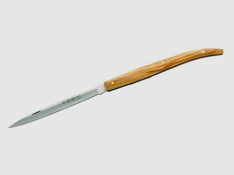 Taschenmesser, Olivenholz Heftlnge 12cm