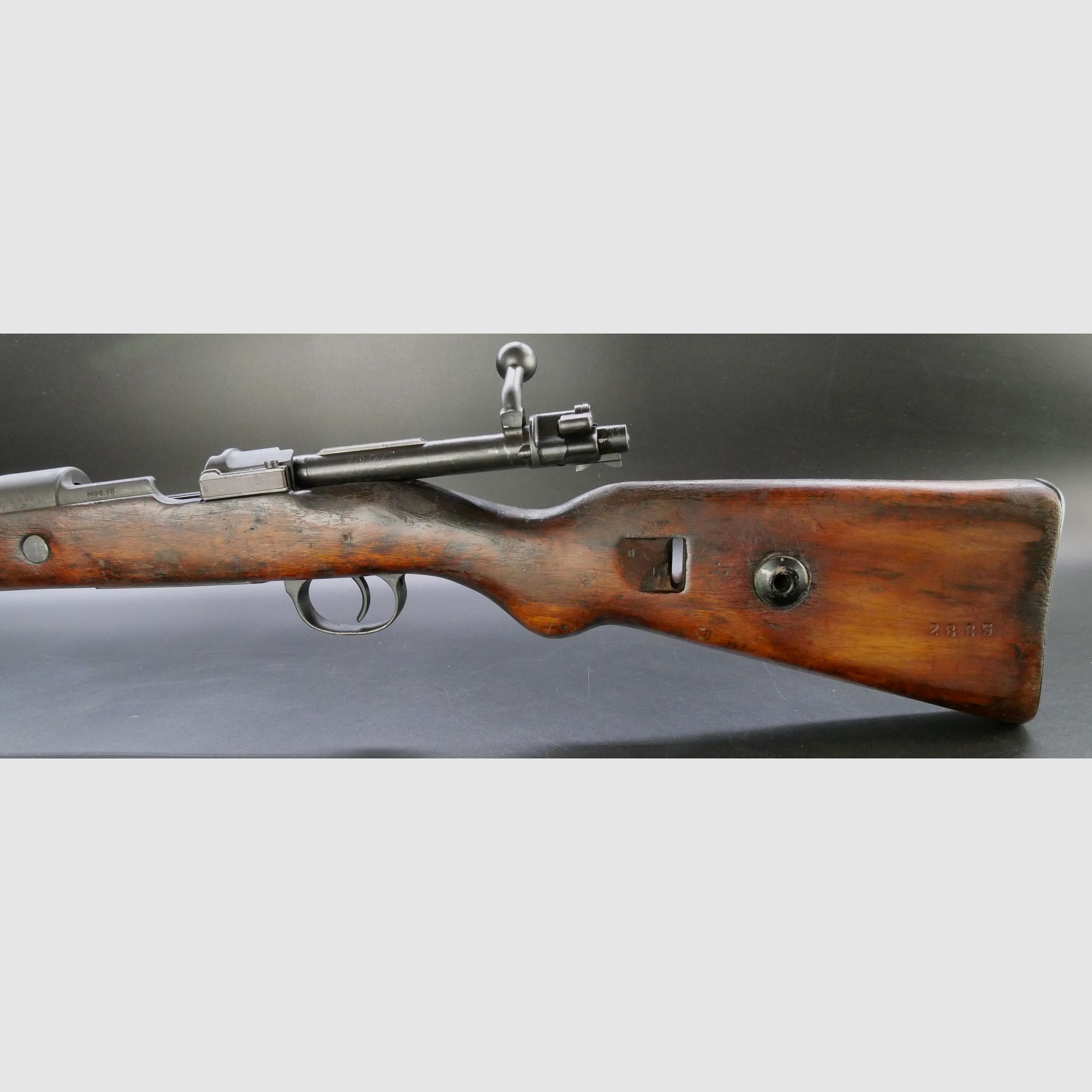 Mauser K98k Umbau auf Einzellader Original Bestempelung, ohne Bajonett und Riemen