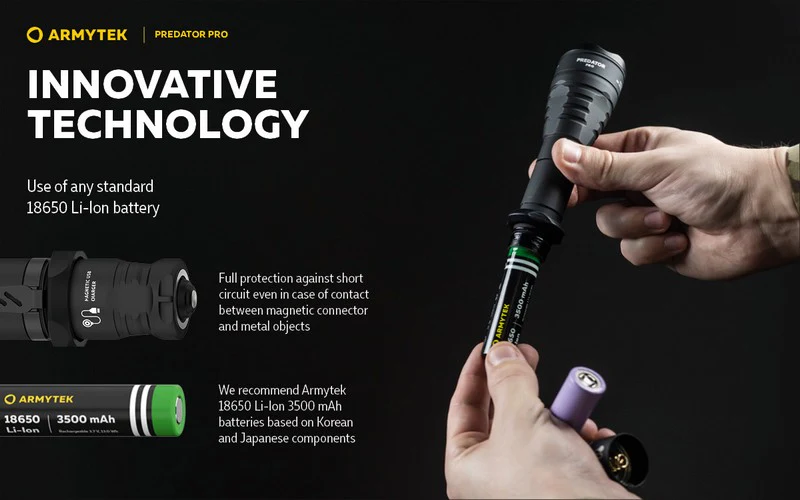LAMPE ARMYTEK Predator Pro Magnet USB Extended Set – 1500 Lumen Weiß, Bild 9 von 22