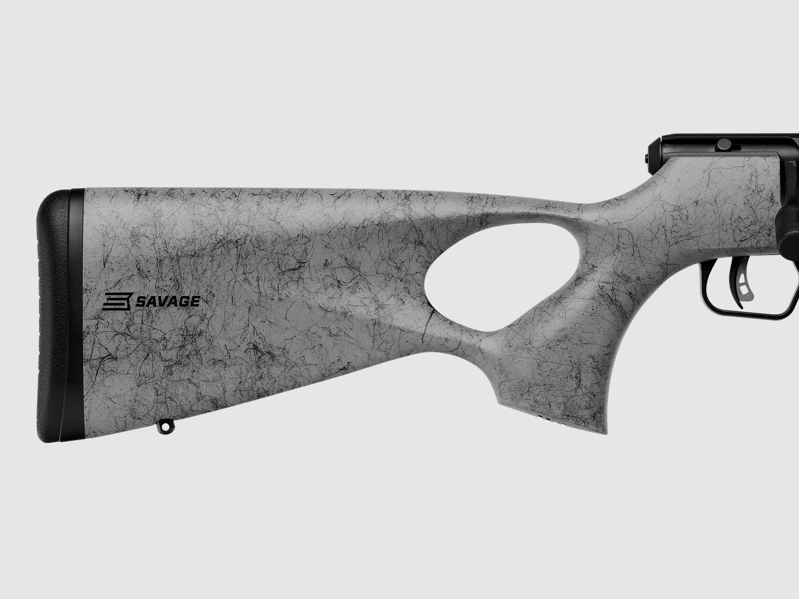 Savage B22 Timberlite with hole stock In stock