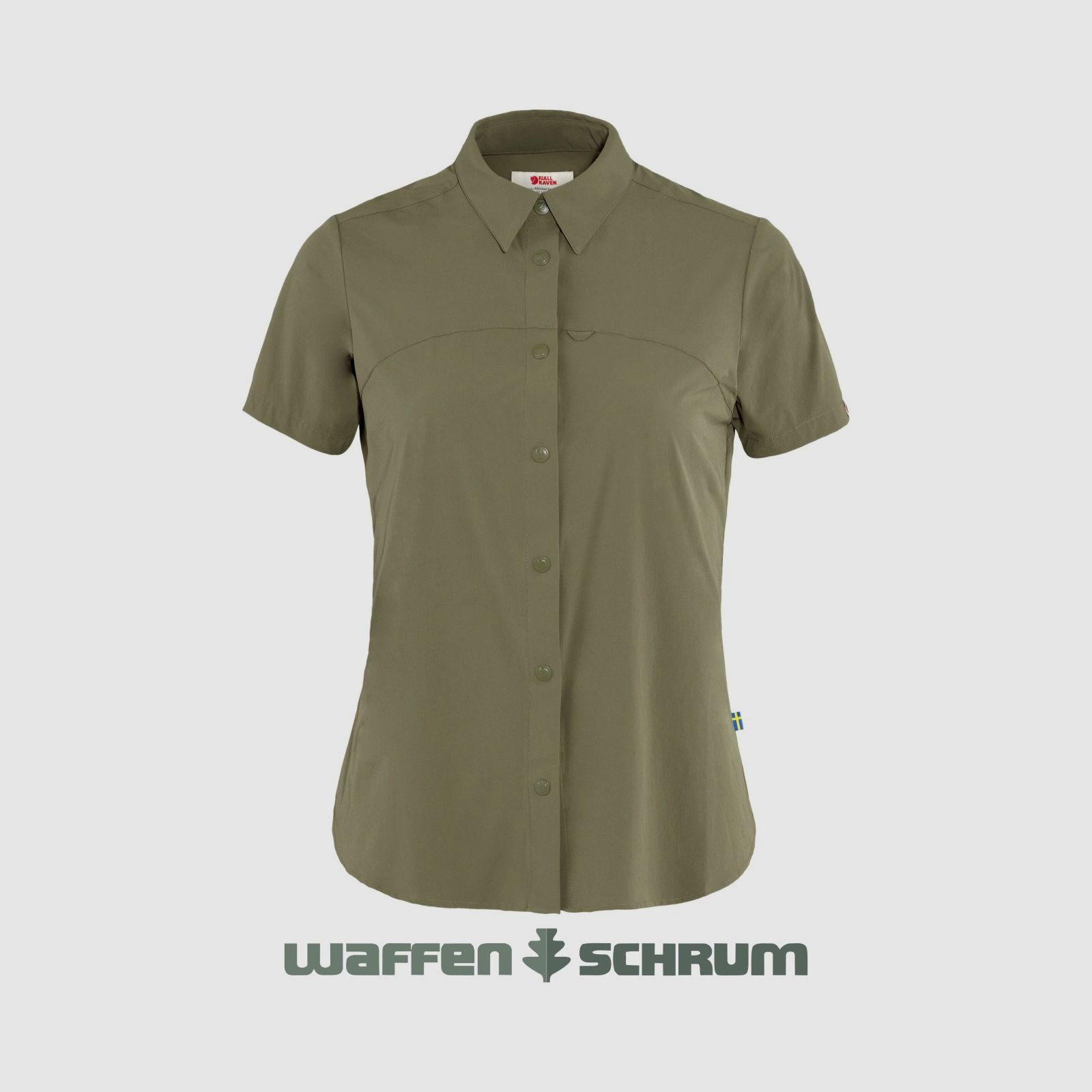 Fjällräven blouse korte mouwen High Coast Lichtgroen