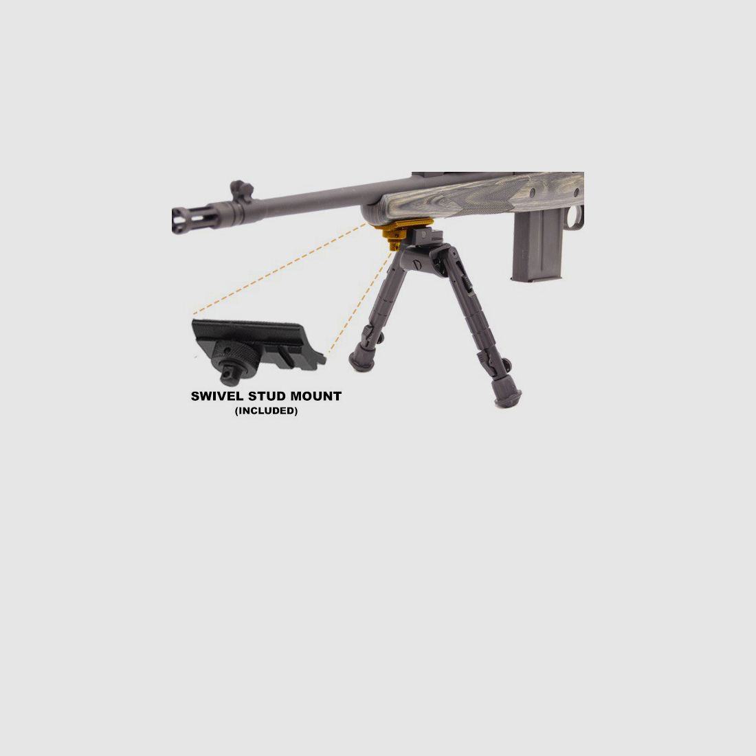 UTG Heavy Duty Recon 360 TL Bipod 6.6-9.1" Picatinny, afbeelding 4 van 5