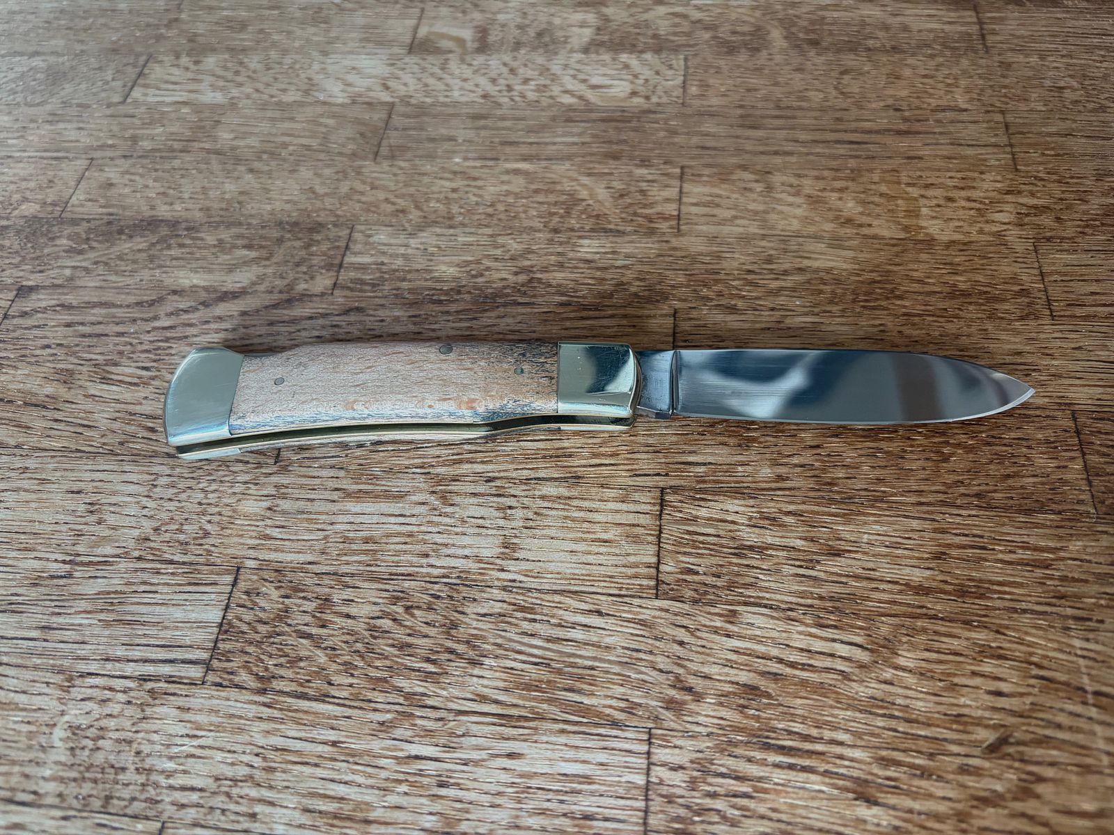 Cuchillo de bolsillo Hartkopf de madera de serpiente – Cuchillo de caballero de Solingen con herrajes de alpaca