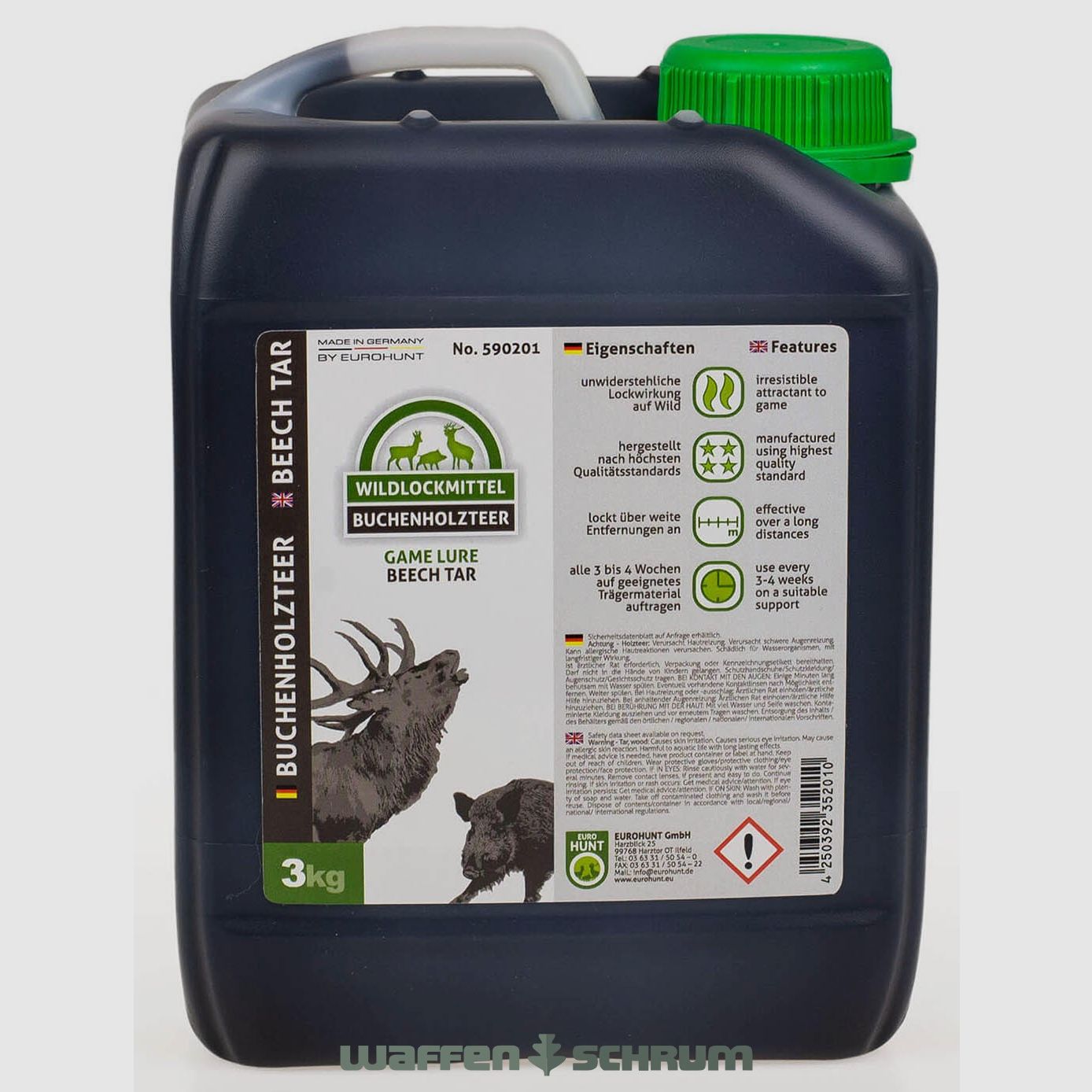 Eurohunt catrame di legno di faggio 2,5l tanica