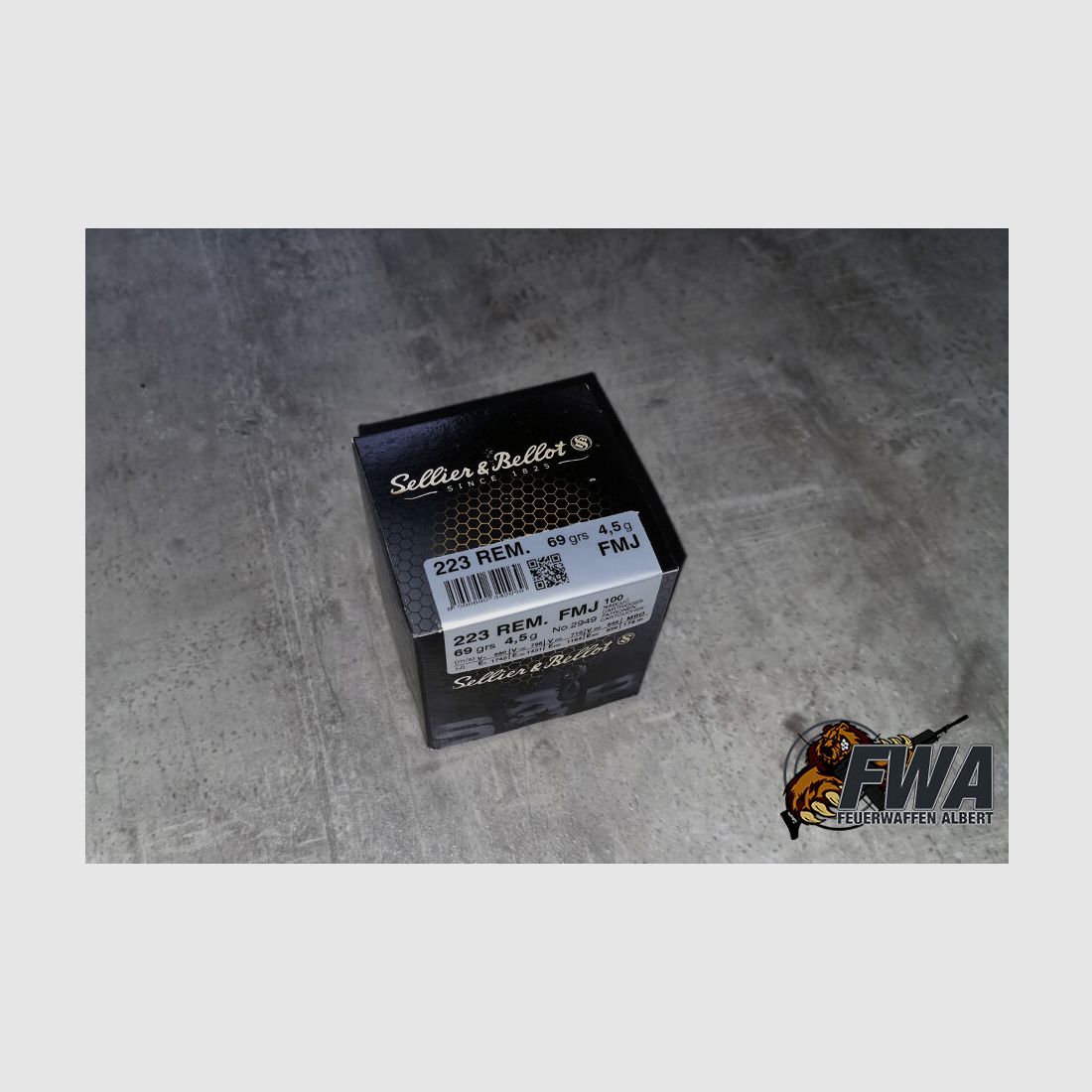 .223 Rem. Full metal jacket 69grs (4.5gr) - S&B