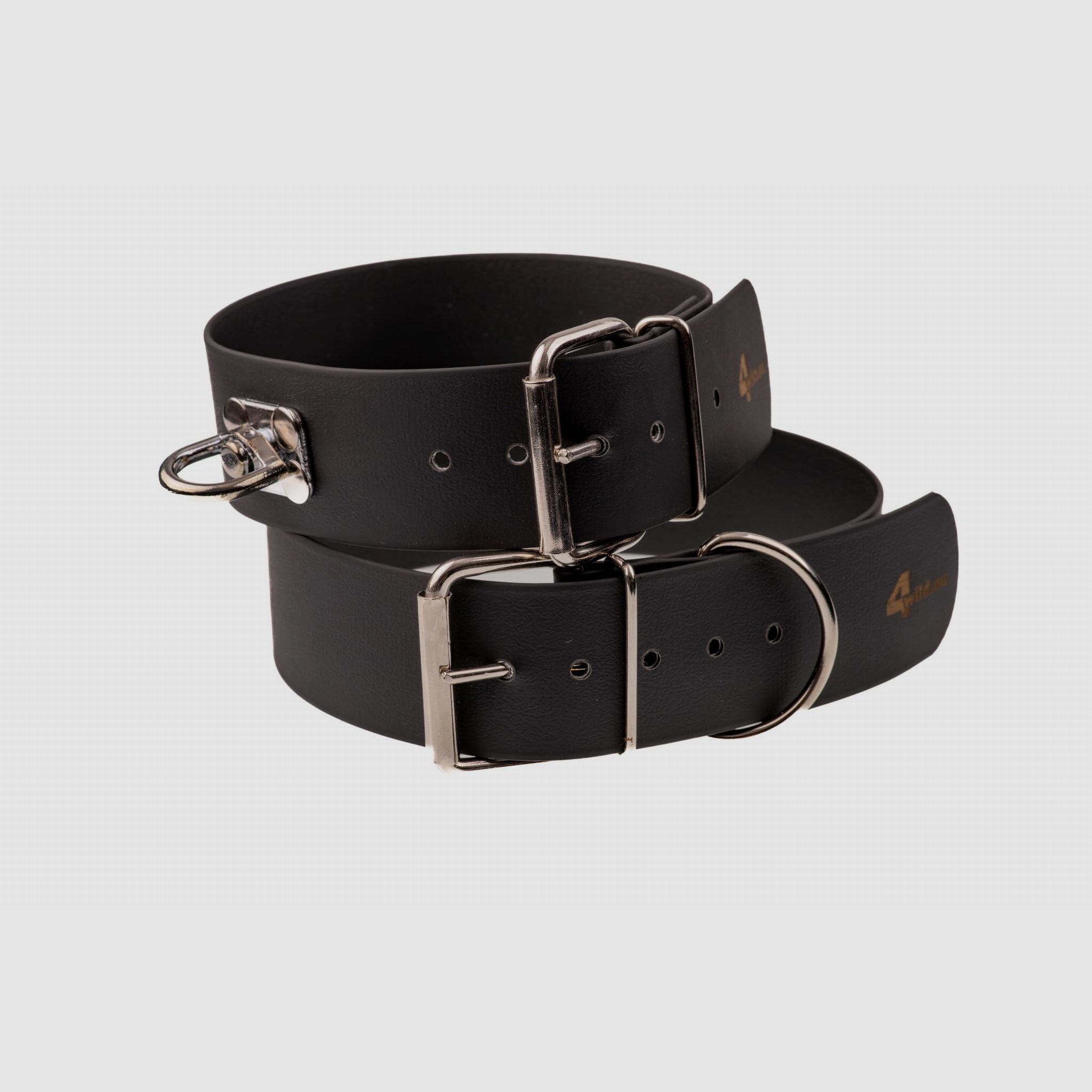 Waterdichte Biothane-halsband 50 mm 4WILD Zwart – 45–55 cm, afbeelding 16 van 30