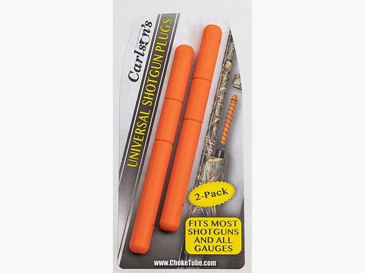 CARLSONS UNIVERSAL SHOTGUN PLUG ORANGE 2/PACK