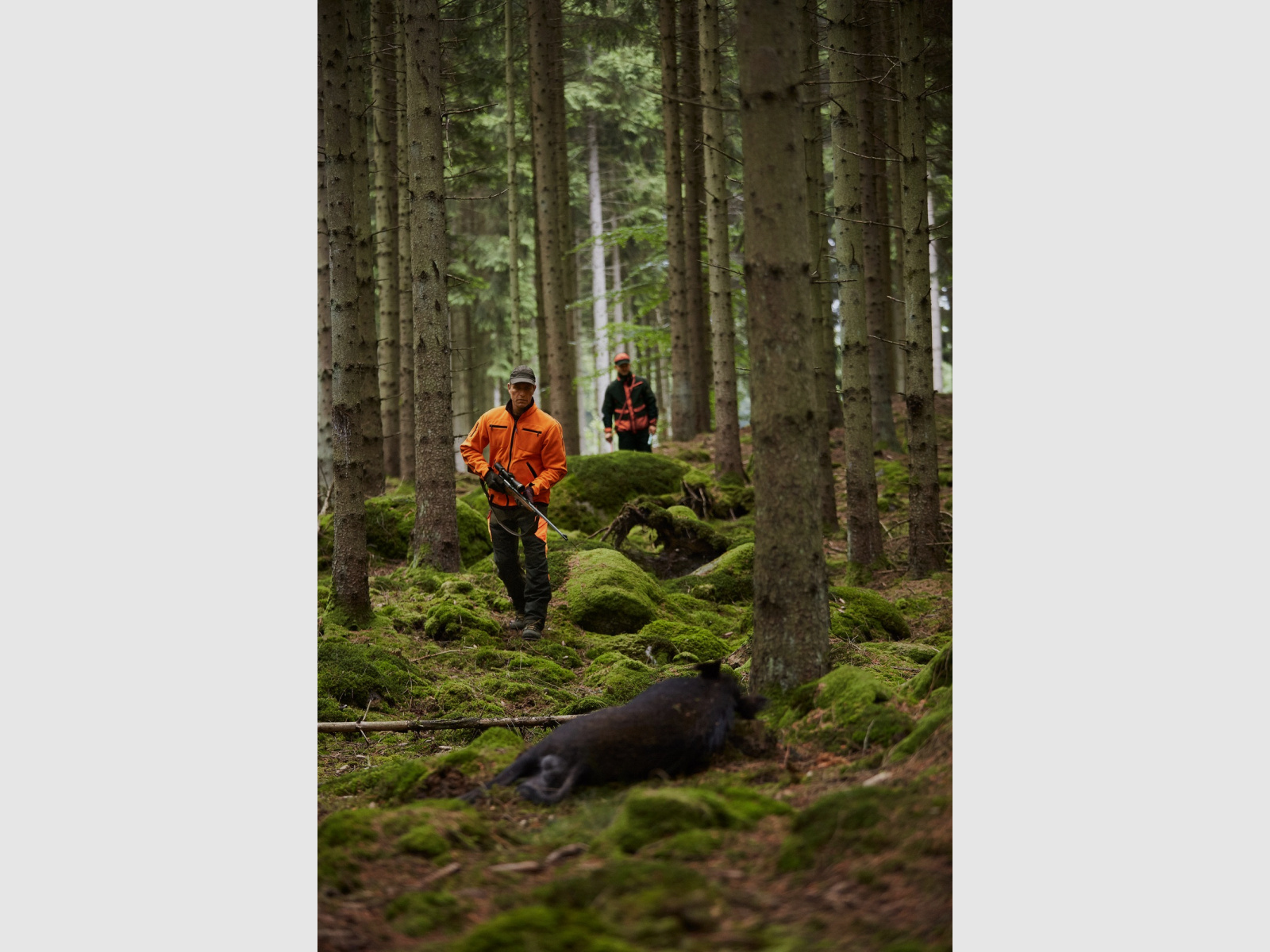 HÄRKILA Kamko Fleecejacke Hunting Green/ Orange Blaze