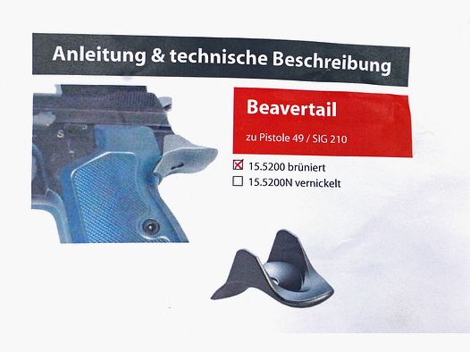 Beavertail für SIG P210 von WYSS WAFFEN