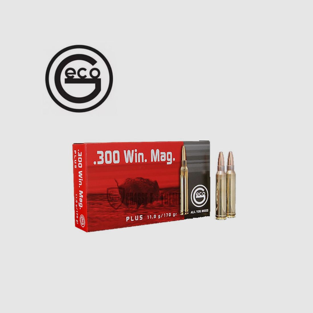 20 Patronen GECO Kal. 300 WM 170gr PLUS