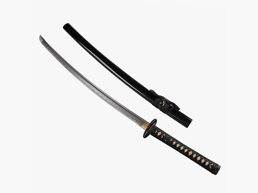 Last Samurai Katana Samurai Schwert mit Metall Klinge aus Damaszener Stahl