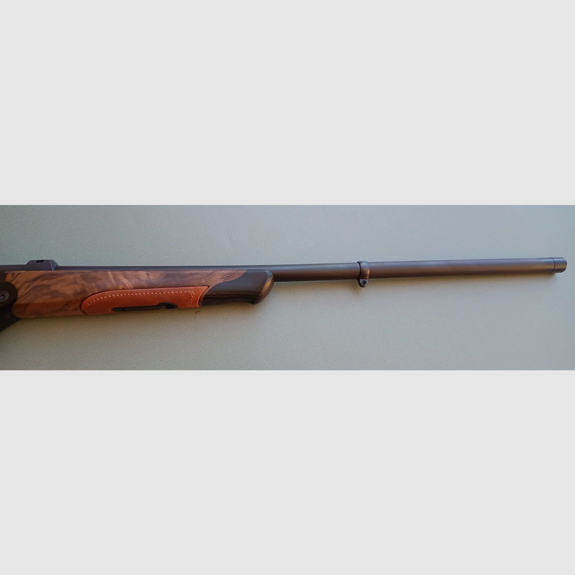 BLASER K95 VINTAGE BREAK ACTION CAL 8.5X55 BLASER TRIGGER AND HEAD IN SIMIL GOLD, MATTE HEAD, LEATHER INSERTS, image 5 of 7