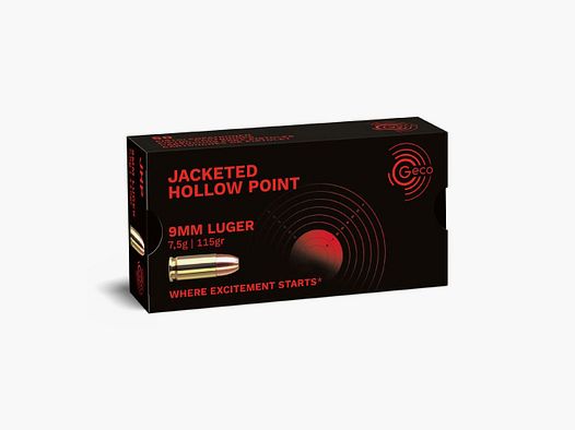 Geco 9 mm Luger Hohlspitz 7,5g / 115grs.