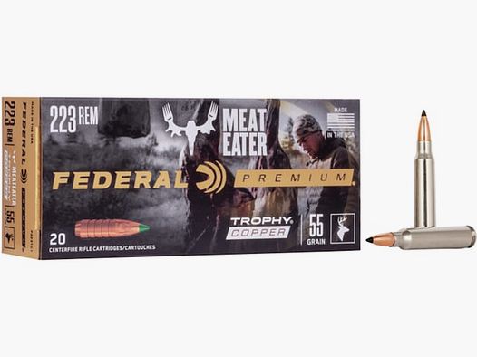 Federal Premium Trophy Copper .223 Rem. 55GR 20 cartuchos
