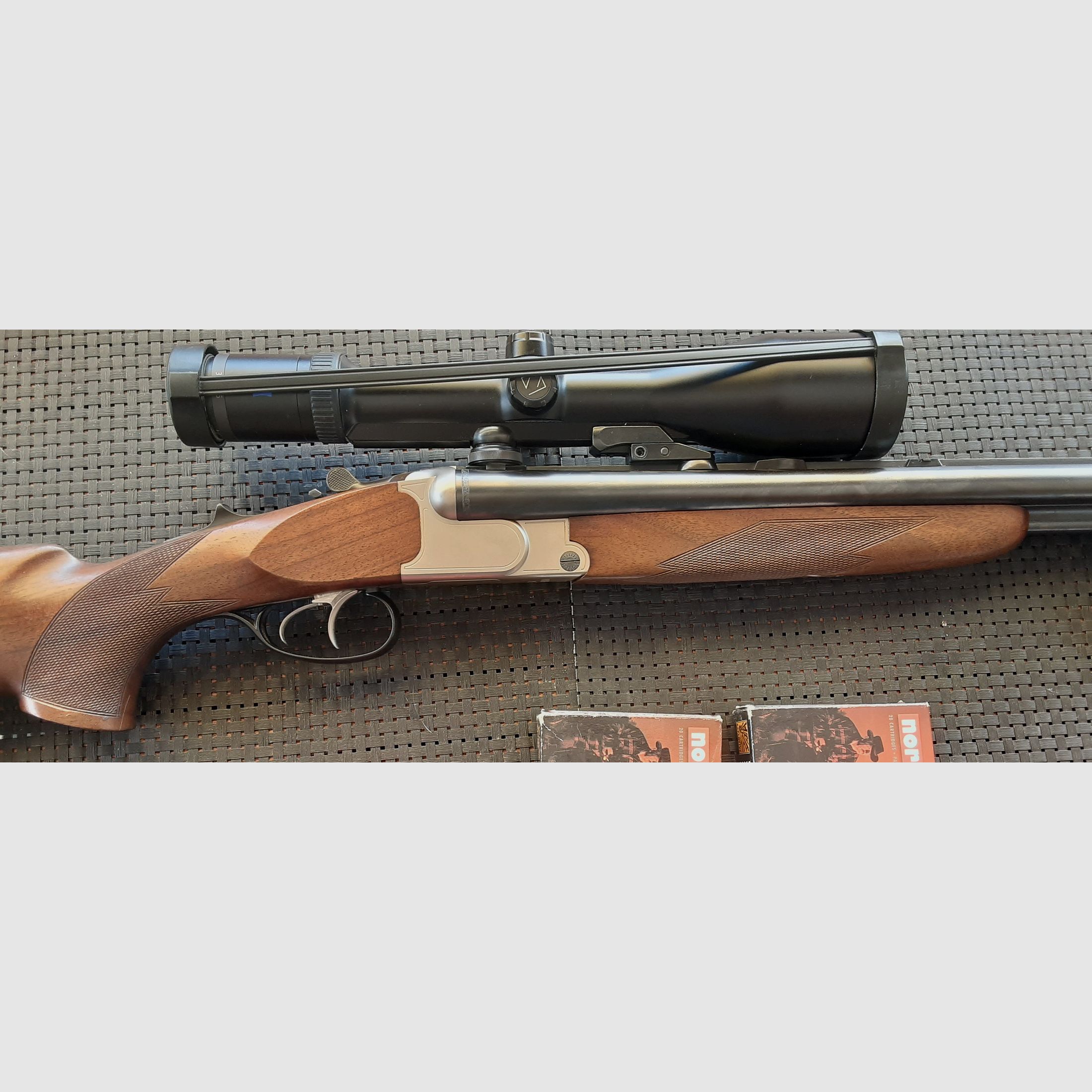 Drilling Krieghoff Plus 30.06, 12/70, 22 Hornet mit Zeiss Victory HT 3-12x56 TOP !