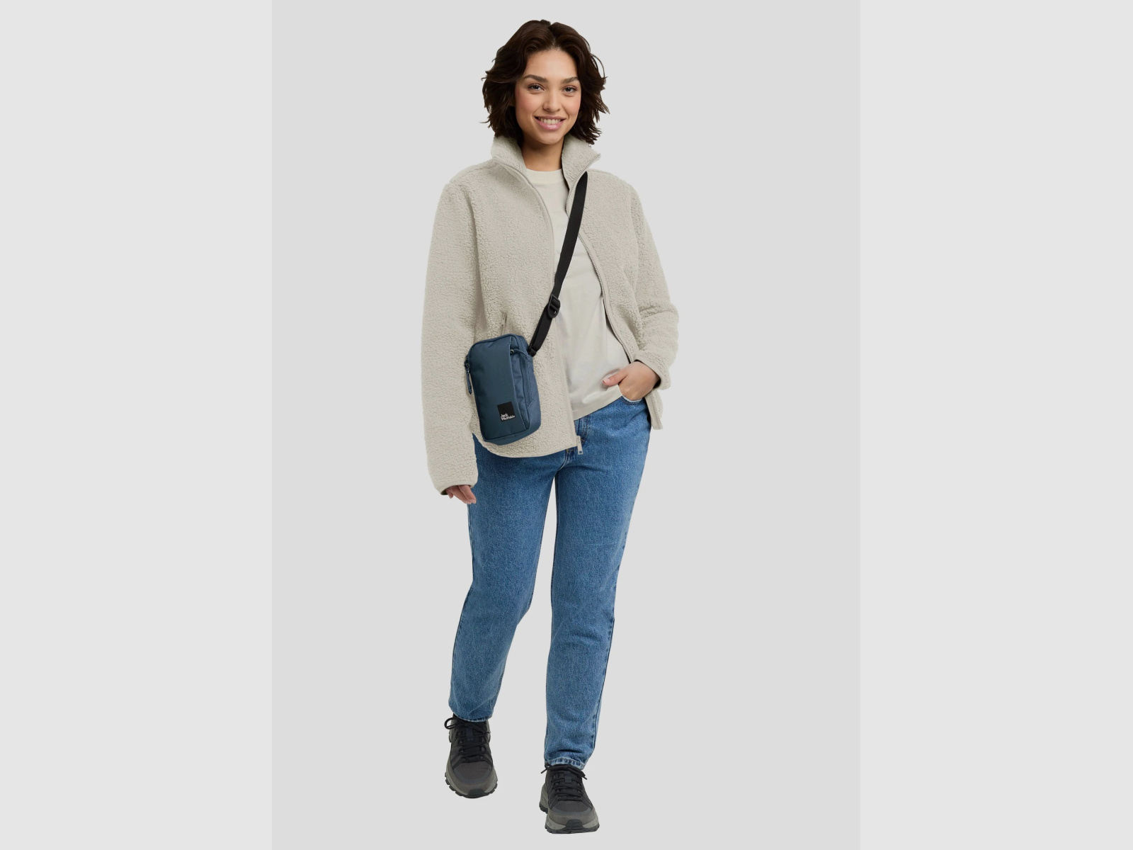JACK WOLFSKIN High Curl Jkt W Fleecejacke Damen Pale Sand