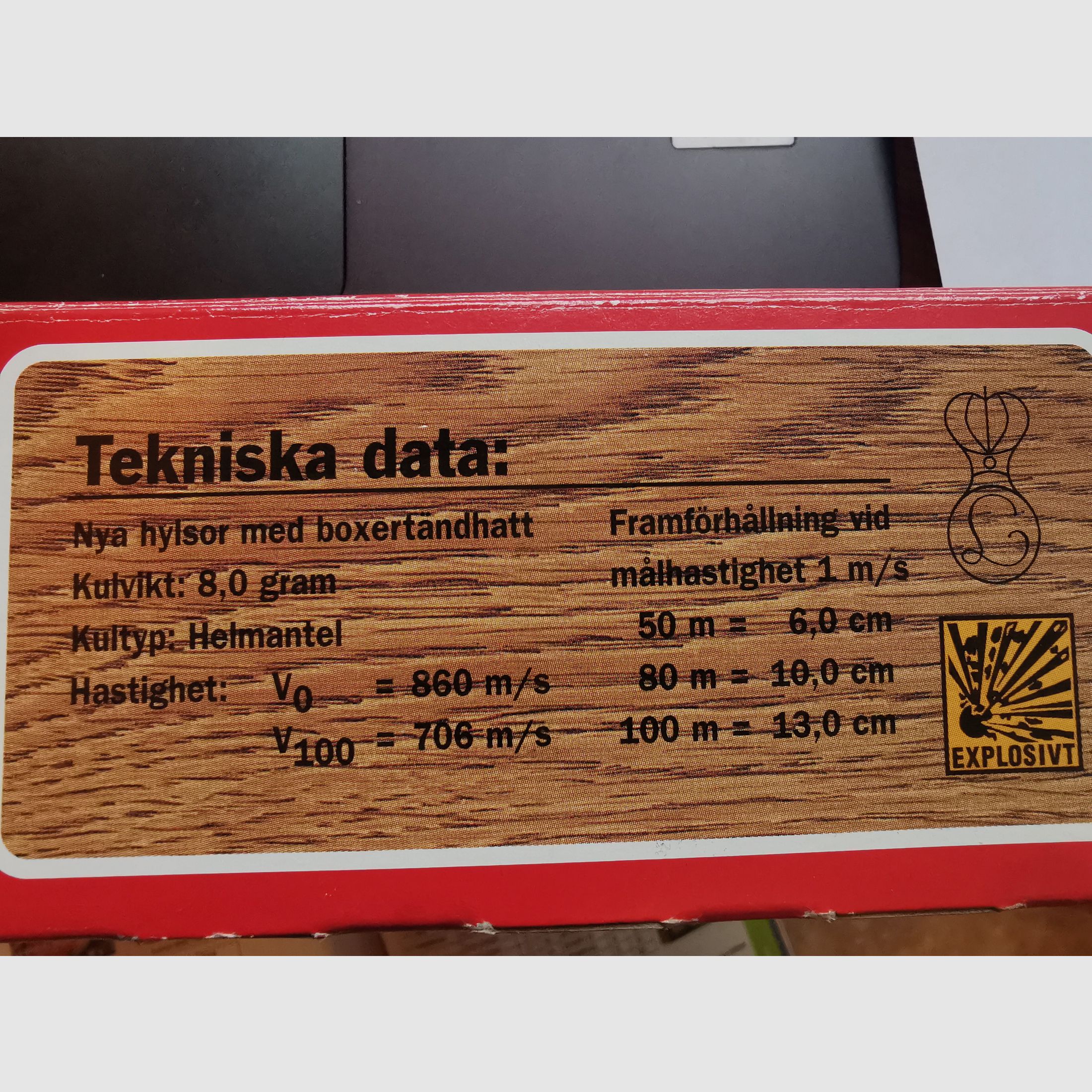 Pallini 8x57 JS Full Metal Jacket Norma Jaktmatch