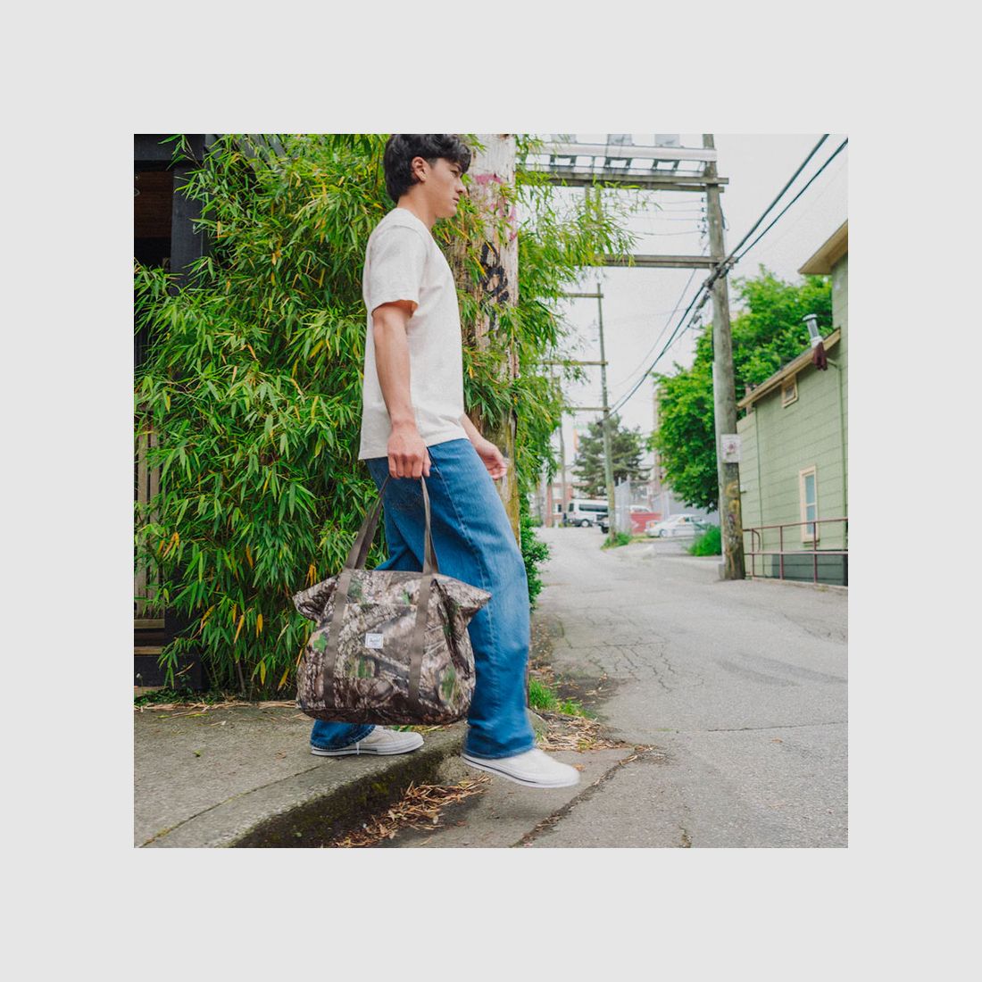BORSONE – HERSCHEL – PORTLAND PACKABLE TOTE | 23,7L | Realtree® APX™ Camo, zdjęcie 9 z 9
