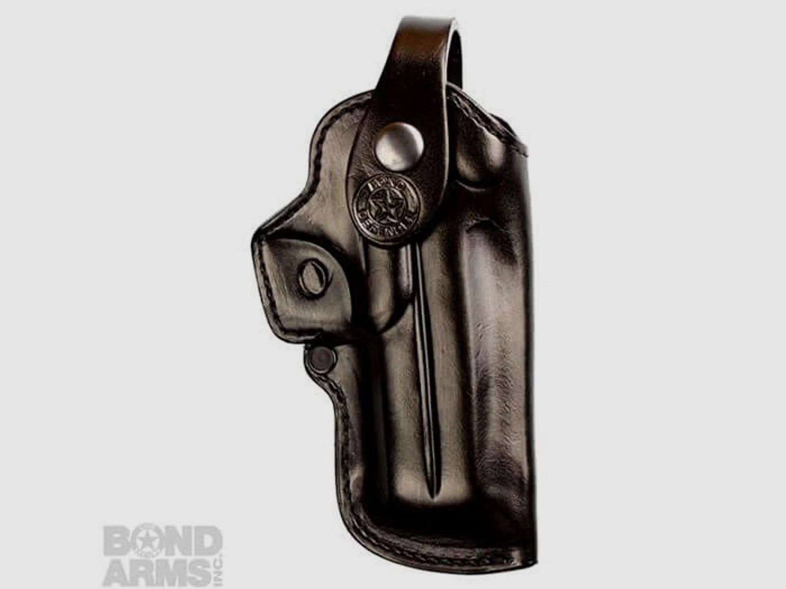 Bond Arms Premium Smooth Leder Holster, schwarz, rechts, 3,5″ mit Gürtelclip
