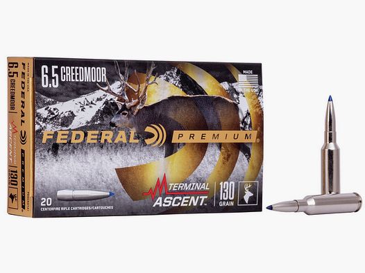 Federal Premium Terminal Ascent 6,5mm Creedmoor 130GR 20 cartucce